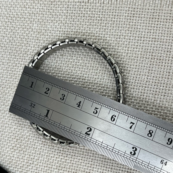 Vintage Stainless Steel CZ Flex Bracelet - Picture 16 of 16